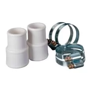 2 conectores  unión mangueras Ø 38+ 4 abrazaderas  Ø 38mm GRE (AR509)