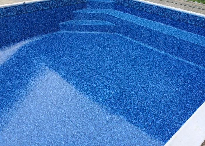 piscina reparada con liner armado axarquia