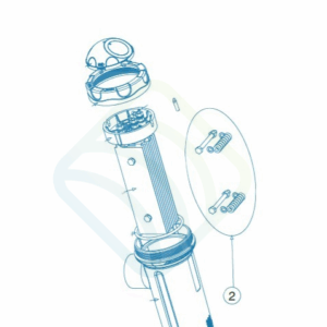 Recambio Kit de anclaje de portaelectrodos clorador Idegis R-TORN 8